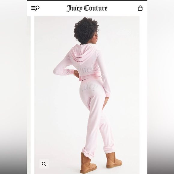 Juicy Couture Pants - Juicy Couture Size S Light Pink Lounge Pants (Has some stones missing as pic)